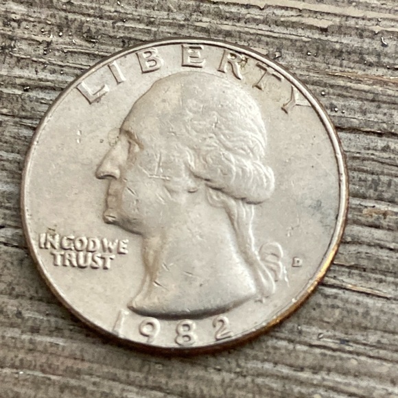 Vintage 1982 D Washington Quarter - Picture 1 of 3